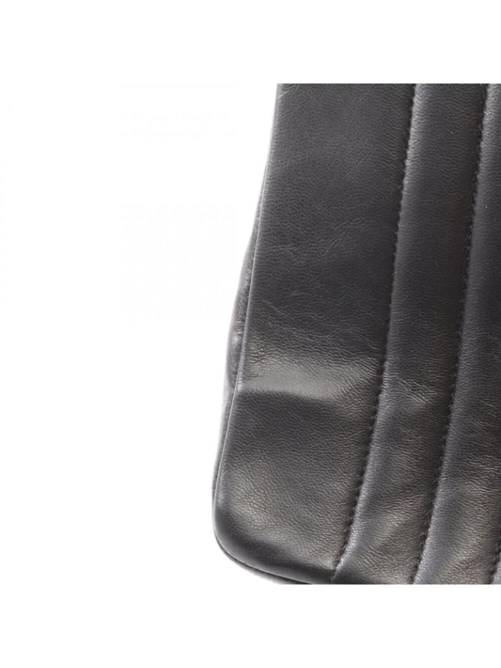 Chanel Shoulder Bag Mademoiselle Black Lambskin Chain